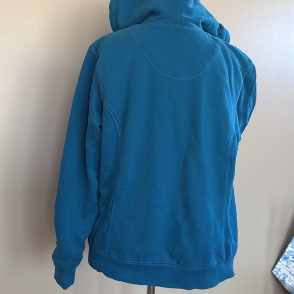 L.L. Bean Women's medium Blue Zip-Up Hoodie Jacket with Fleece Lining - Picture 3 of 6